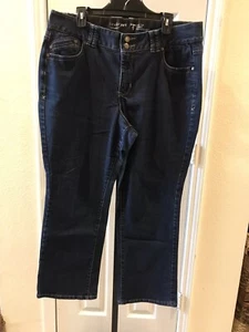 2 PAIR Lane Bryant Tighter Tummy Technology 16 P Stretch Women’s STRAIGHT Jeans - Picture 1 of 6