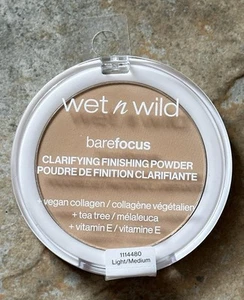NWT Wet n Wild Bare Focus Clarifying Finish Powder #114480 Light/Medium 0.27oz - Picture 1 of 4