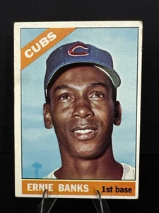 Ernie Banks 1966 Topps #110 en muy buen estado excelente - Imagen 1 de 4
