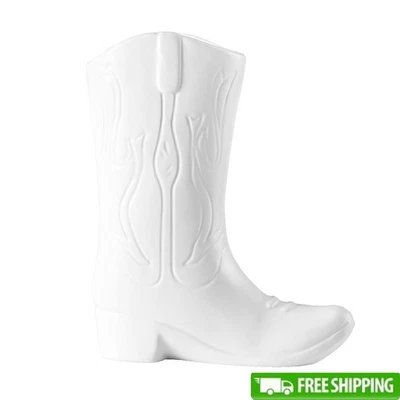 Jarrón de cerámica para botas de vaquero soporte para flores decorativo único decoración del hogar occidental nuevo Foto 1 de 4