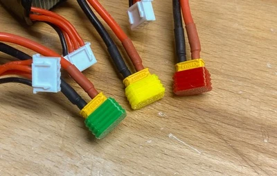 Tapas indicadoras de carga de batería RC - Se adapta a XT-30, 9 piezas multicolor, ¡hechas en EE. UU.! Foto 1 de 2