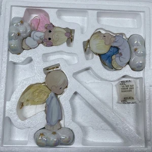 Juego de 6 adornos navideños Bendiciones Celestiales Precious Moments edición Bradford - Imagen 1 de 4