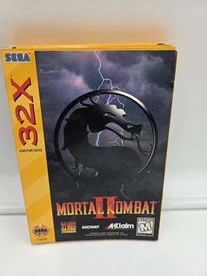 Mortal Kombat II (Sega 32X, 1994) Great Condition Cib - Image 1 of 4