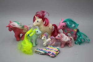 MY LITTLE PONY Vintage 80's G1 Lot of 7 Rare As-Is Unicorn Blanket Accessory Rarität - Bild 1 von 14
