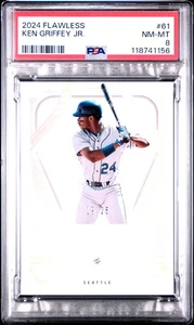 2024 Panini Flawless Ken Griffey Jr. Diamond Gem /25 #61 PSA 8 Mariners HOF - Picture 1 of 2