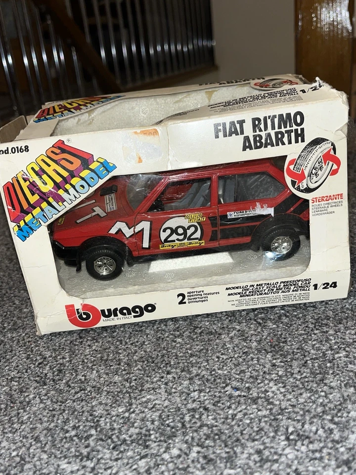DE COLECCIÓN BURAGO FIAT RITMO ABARTH 1/24 MODELO DE METAL FUNDIDO A PRESIÓN #220 Foto 1 de 3