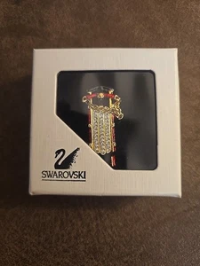 Spilla Swarovski segno di cigno spilla vacanza Natale slitta slitta su cartoncino 1515105 - Foto 1 di 14