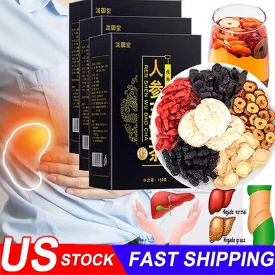 Fórmula de té de riñón té de ginseng seis tesoros, té de riñón té de hierbas chino NUEVO Foto 1 de 4