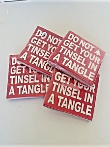 Do Not Get Your Tinsel in a Tangle Paper Cocktail Napkins 80 New in Packaging - Picture 1 of 7