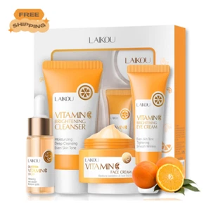 Vitamin C Skincare Set Teen Girl Gifts Women - 4pcs Skin Care Set - Skincare Kit - Picture 1 of 8