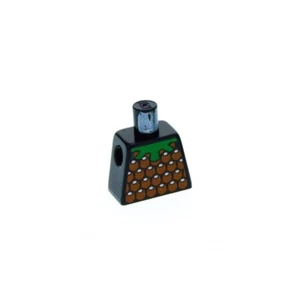 1X Lego Torso Minifigure Knights Kingdom Pattern Brown Robber Gilbert 973PX119 - Picture 1 of 2