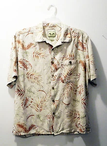 Paradise Coves Herren Hawaiihemd Kurzarm Größe L 100% Seide - Bild 1 von 3