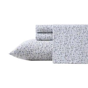 Laura Ashley King Bettwäsche Set 4-teilig Baumwolle tiefe Taschen maschinenwaschbar grün - Bild 1 von 7