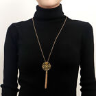 Hollow Lotus Tassel Long Necklace Sweater Chain Women's Simplicity
