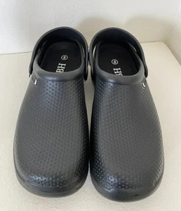 Clogs for Women Nurse Shoes Garden Clogs Slip Resistant Black Honeycomb Sz 7 - Picture 1 of 6