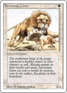 SAVANNAH LIONS Revised Edition MTG White Creature LP/EX L9 - Picture 1 of 1