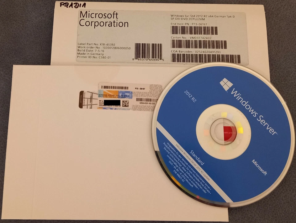 Microsoft Windows Server 2012 R2 Standard - 2CPU / 2VM - Deutsch - P73-06167 - Bild 1 von 1