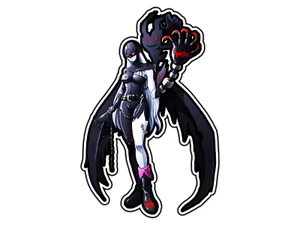 #2256 Lady Devimon Digital Monstruo Pegatina Impermeable Vinilo Troquelado Calcomanía Coche - Imagen 1 de 1