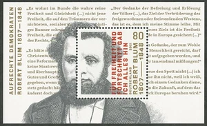 Robert Blum - Serie Demócratas Rectos - MNH - Mi.Nr. Bloque 89 (3637) - Imagen 1 de 1