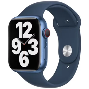 APPLE Watch 7 (GPS + Cellular) 45mm obudowa ze stali nierdzewnej grafit + bransoletka sportowa oryginalne opakowanie - Zdjęcie 1 z 10