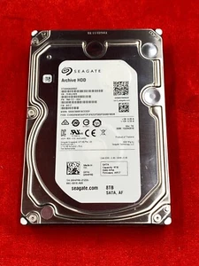 SEAGATE ARCHIVE 8TB HDD 3.5" SATA 5900RPM 128MB CACHE ST8000AS0002 1NA17Z-004 - Picture 1 of 5