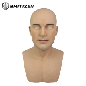 SMITIZEN Realistic Silicone Disguise Human Skin Mask Lifelike Adult Real Mask  - Picture 1 of 13