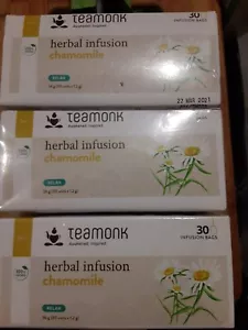 Teamonk Herbal Infusion Chamomile Tea - 30 x 3 = 90 Bags - Picture 1 of 1