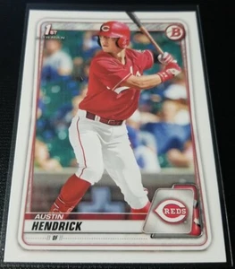 2020 Topps Bowman Draft AUSTIN HENDRICK 1st Bowman Base #BD-34 Cincinnati Reds - Picture 1 of 4