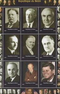 PRÄSIDENTEN DER VEREINIGTEN STAATEN USA 2009 POSTFRISCH BRIEFMARKENBOGEN - Bild 1 von 1