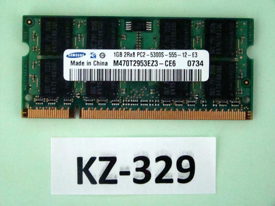 Samsung M470T2953EZ3-CE6 1 GB DDR2 RAM PC2-5300S DDR2-667 #KZ-329 - Image 1 of 1