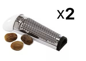 Norpro Metal Nutmeg Grater with Non-Slip Rubber Guard, 5 ½ Inches (2-Pack) - Picture 1 of 1