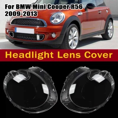 1 Pair Headlight Cover Headlamp Lens For BMW Mini Cooper Hatchback 2009-2013 Foto 1 de 4