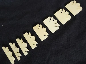 Juego de 8 incrustaciones de diapasón para guitarra de celuloide con paño - Imagen 1 de 1