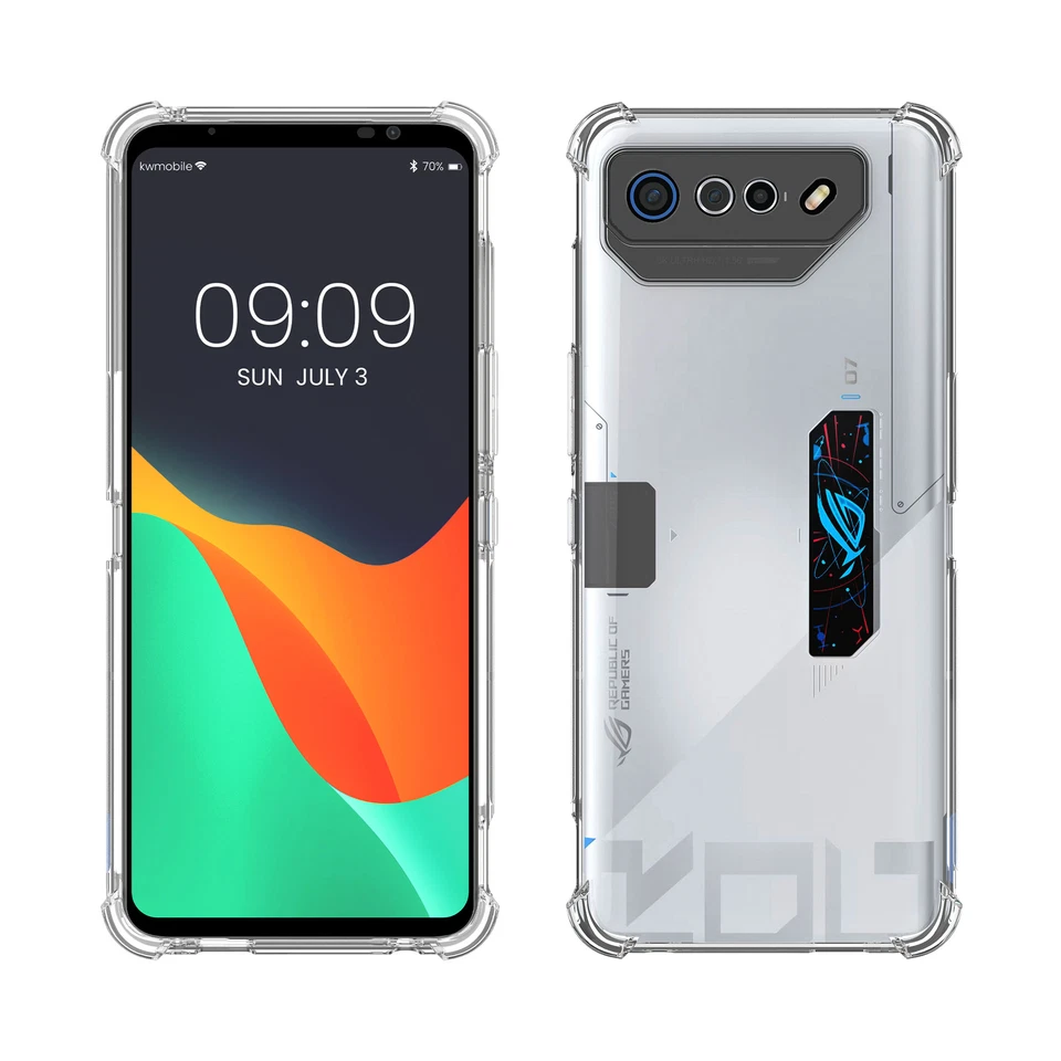 COVER TRASPARENTE PER ASUS ROG Phone 7 Ultimate trasparente CON PROTEZIONE PER  - Immagine 1 di 4