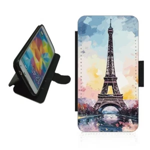 Eiffel Tower Paris Phone Case Wallet flip cover For iPhone Samsung Google EIF1 - Picture 1 of 6