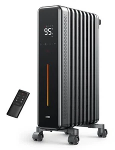 Dreo Radiator Heater 1500W Portable Space Oil Filled with Remote Control 4 Mo... - Picture 1 of 7