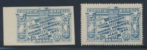 Brasil 1943 Visita Presidencial Correo Aéreo Margen IMPERF H + Normal - Imagen 1 de 2