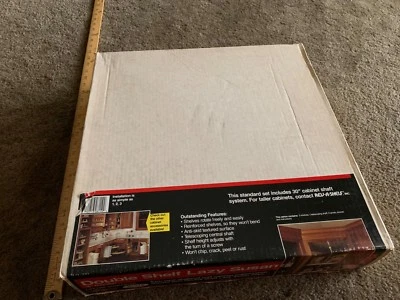 Rev A Shelf Lazy Susan 2 Storage Shelves Kitchen Cabinet Organizer Rack Hardware - Image 1 of 4