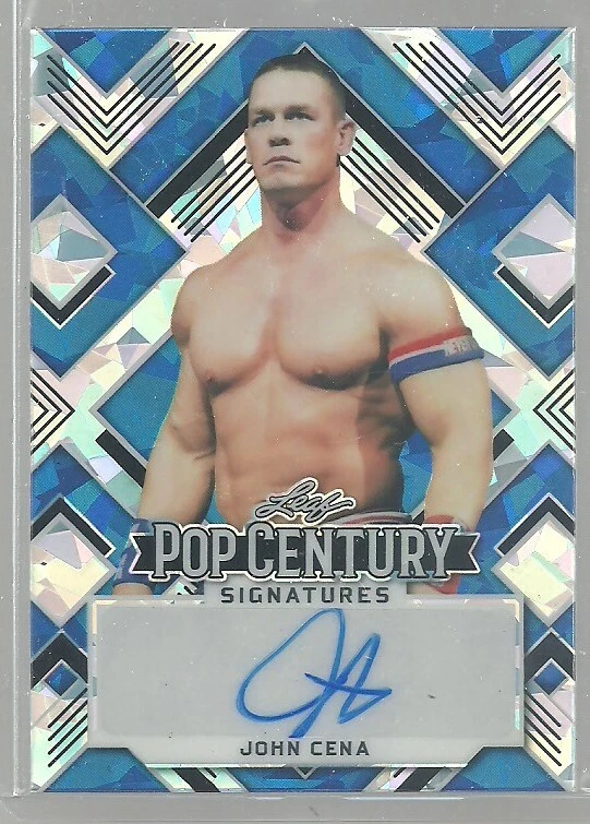 John Cena 2022 Leaf Pop Century BLUE CRYSTALS Auto Autograph #4/7 - Image 1 of 1