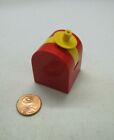 Vtg Lego Duplo Red Curved Block W/ Curved Top & Yellow Propeller Holder Moves