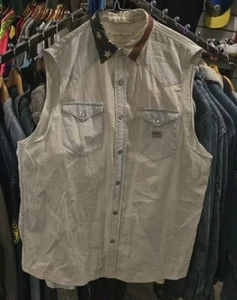 Ralph Lauren Denim And Supply Sleeveless Shirt Size Large - Picture 1 of 4