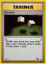 Gambler - 60/62 - Common - Unlimited Edition DMG, English Pokemon Fossil