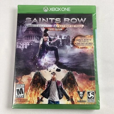 Saints Row IV & Gat Out Of Hell First Edition Xbox One New Sealed Video Game - Image 1 of 4