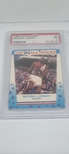 PSA 7 1989-90 FLEER MICHAEL JORDAN STICKER CARD #3 GRADED NM - MINT Vintage NBA - Bild 1 von 6