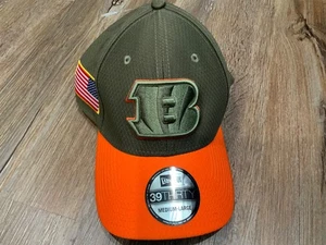 New Era 39thirty Cincinnati Bengals Salute To Service Hat Cap Medium/large - Picture 1 of 7