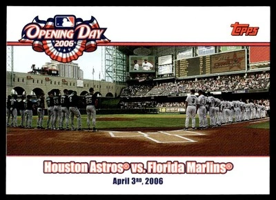 2006 Topps Opening Day Houston Astros vs. Florida Marlins #OD-AM - Image 1 of 2