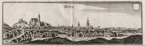 Bad Belzig LK Potsdam-Mittelmark Brandeburgo Grabado De Cobre Merian 1650 - Imagen 1 de 1