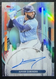 2025 Topps Finest #FA-JC Junior Caminero Refractor Auto Rays - Picture 1 of 2