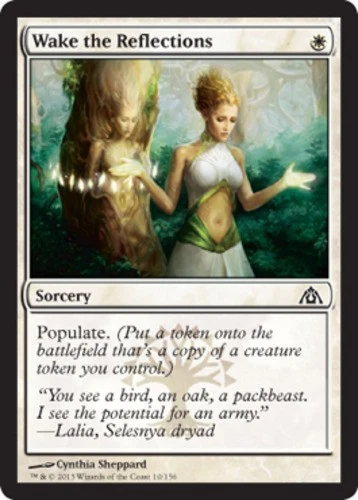 Moderate Play, English MTG Foil Wake the Reflections - Foil Dragon's Maze Magic  - Image 1 of 1