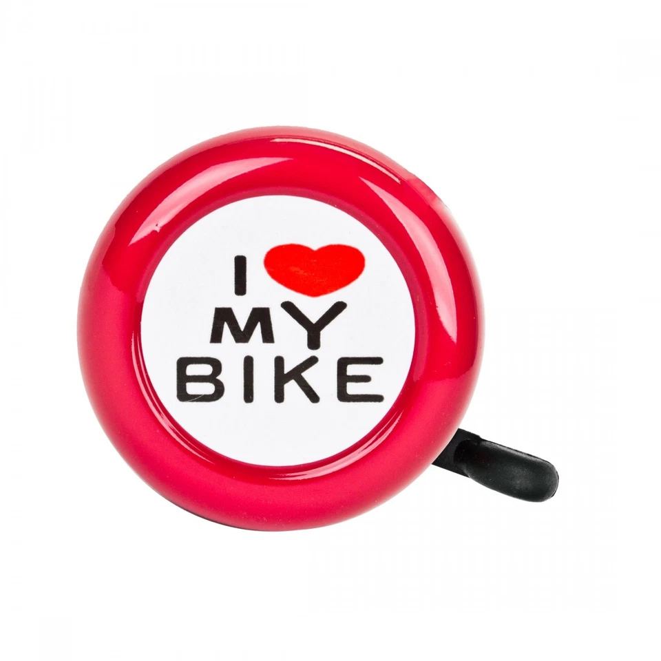 Sunlite I Love My Bike Red Lever Bell with Adjustable Handlebar Mount & Nylon - Image 1 of 1